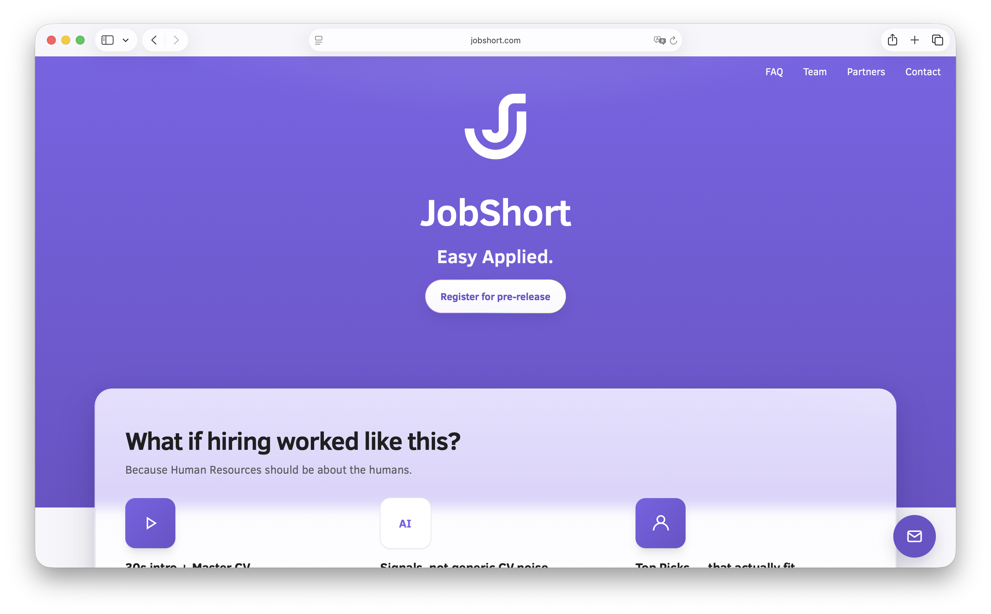 JobShort Website